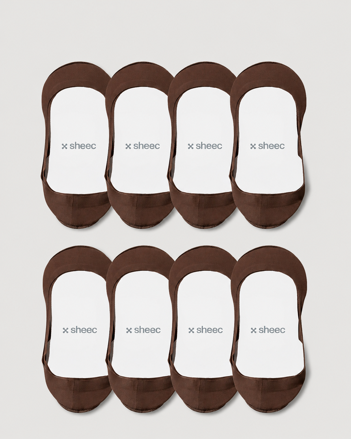 Secret Ultra Low-cut No Show Socks | Brown 8-Pair Multipack