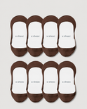 Secret Ultra Low-cut No Show Socks | Brown 8-Pair Multipack