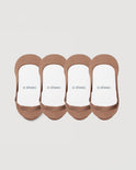 Secret Ultra Low-cut No Show Socks | Tan 4-Pair Multipack
