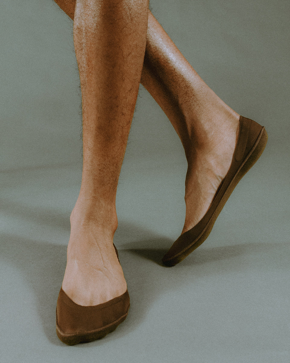brown dress socks women Premium Brown Dot Dress Socks main image 1