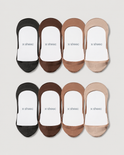 Secret Ultra Low-cut No Show Socks | 4 Colors 8-Pair Multipack
