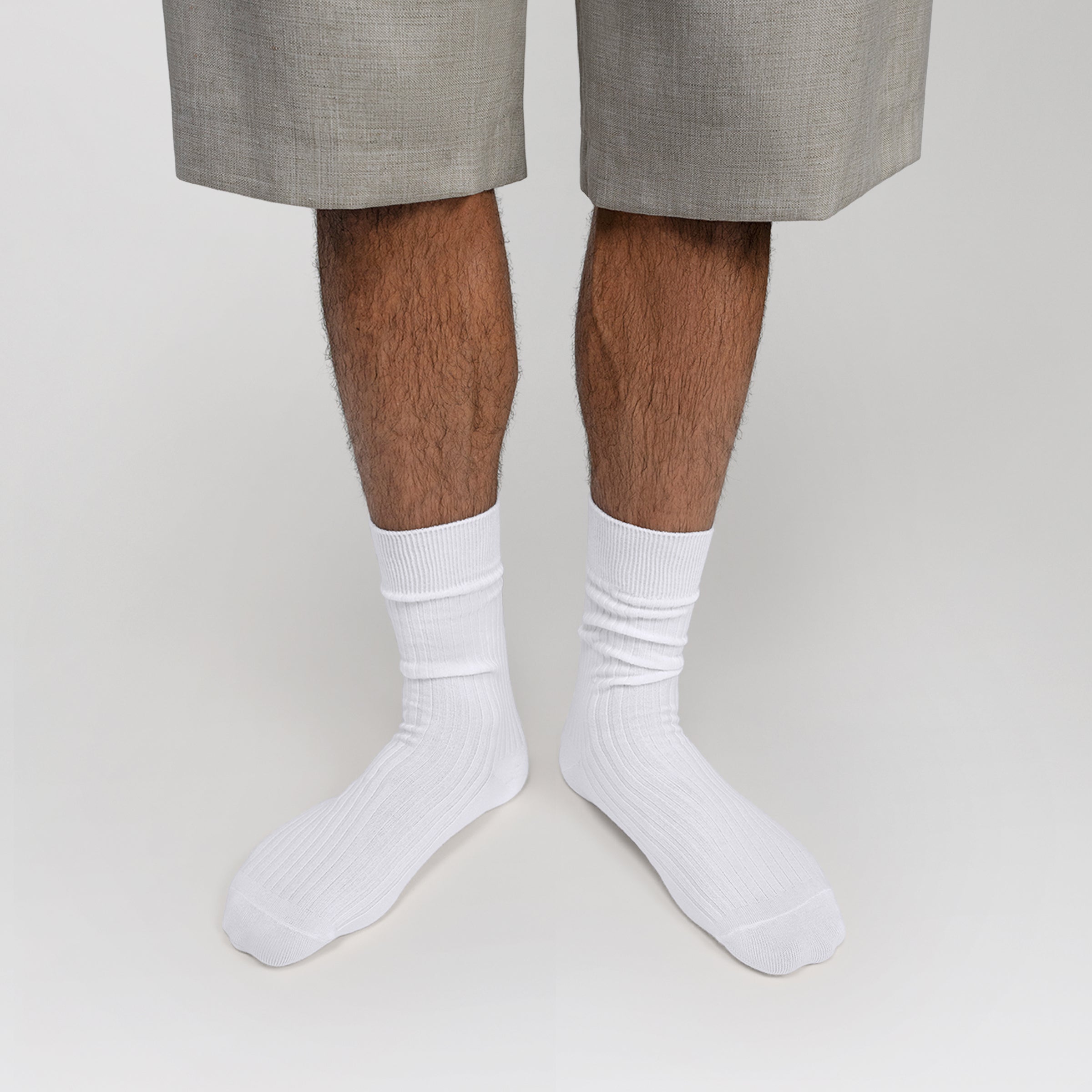 Everywear Refined Crew Socks | WHITE