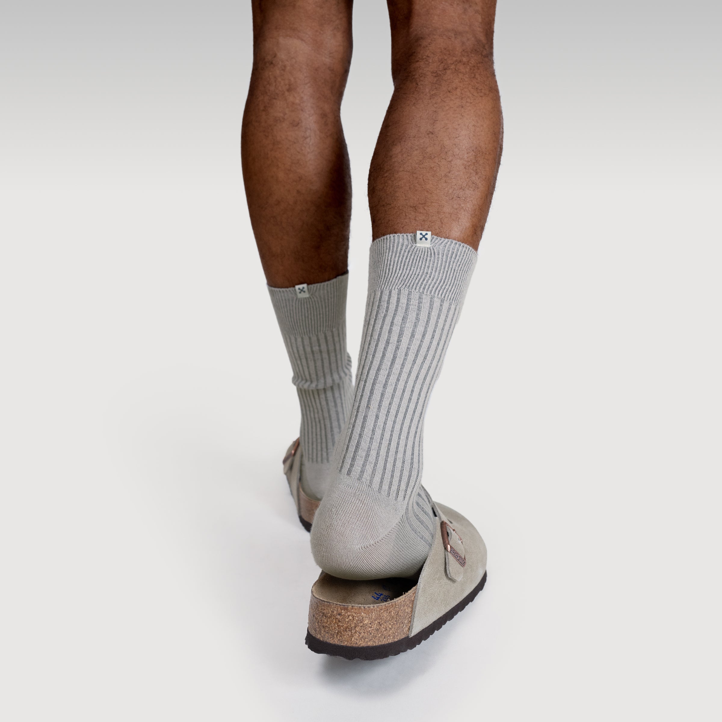 Everywear Refined Crew Socks | GRAY x LIGHT GRAY