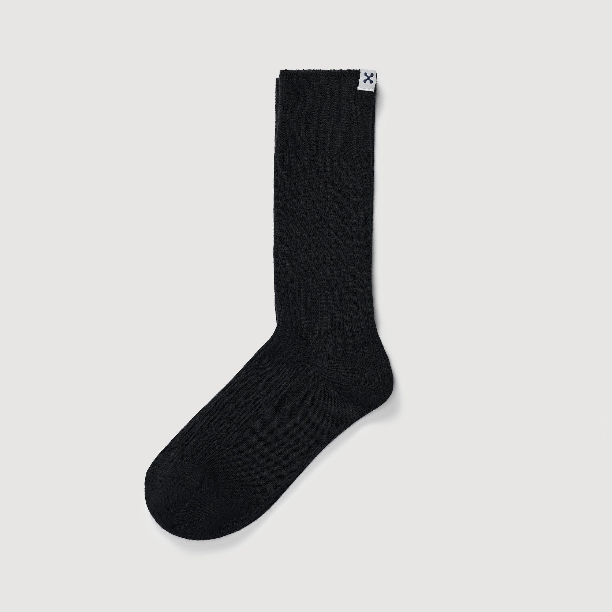 Sheec Everywear Refine Ribbed Black Crew Flatlay