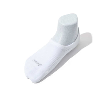 Active High-cut Super Soft Modal Casual No Show Socks | WHITE