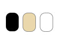 black beige white combo