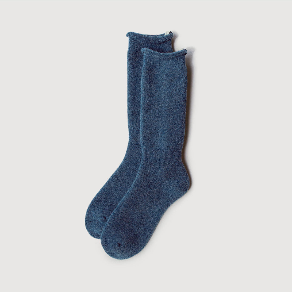 Terry Wool Socks | Heather Navy
