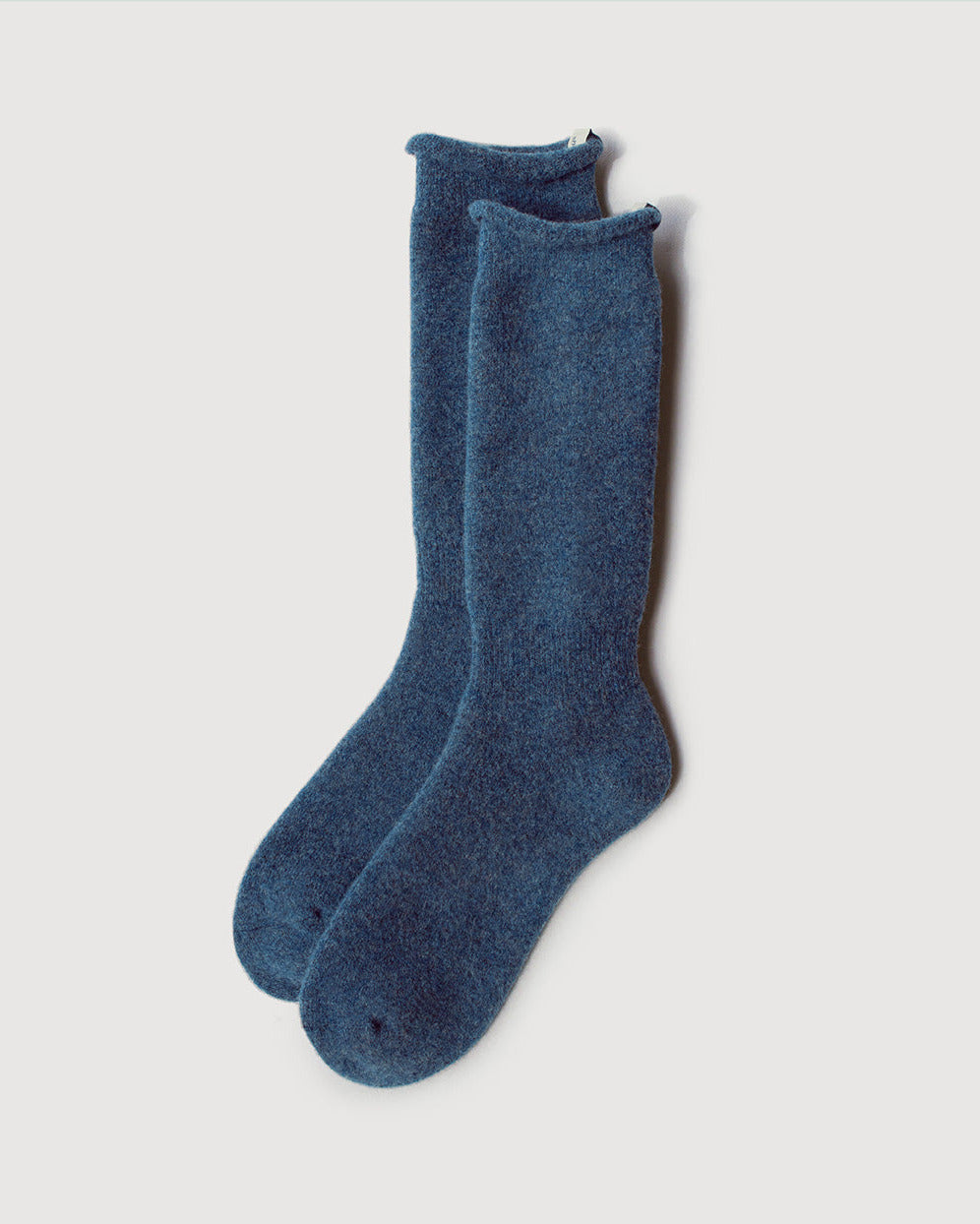 Terry Wool Socks | Heather Navy