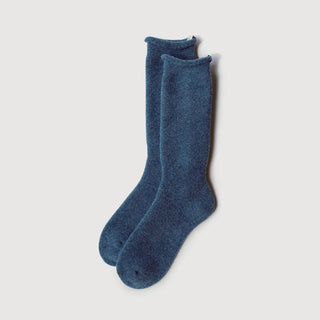 Terry Wool Socks | Heather Navy