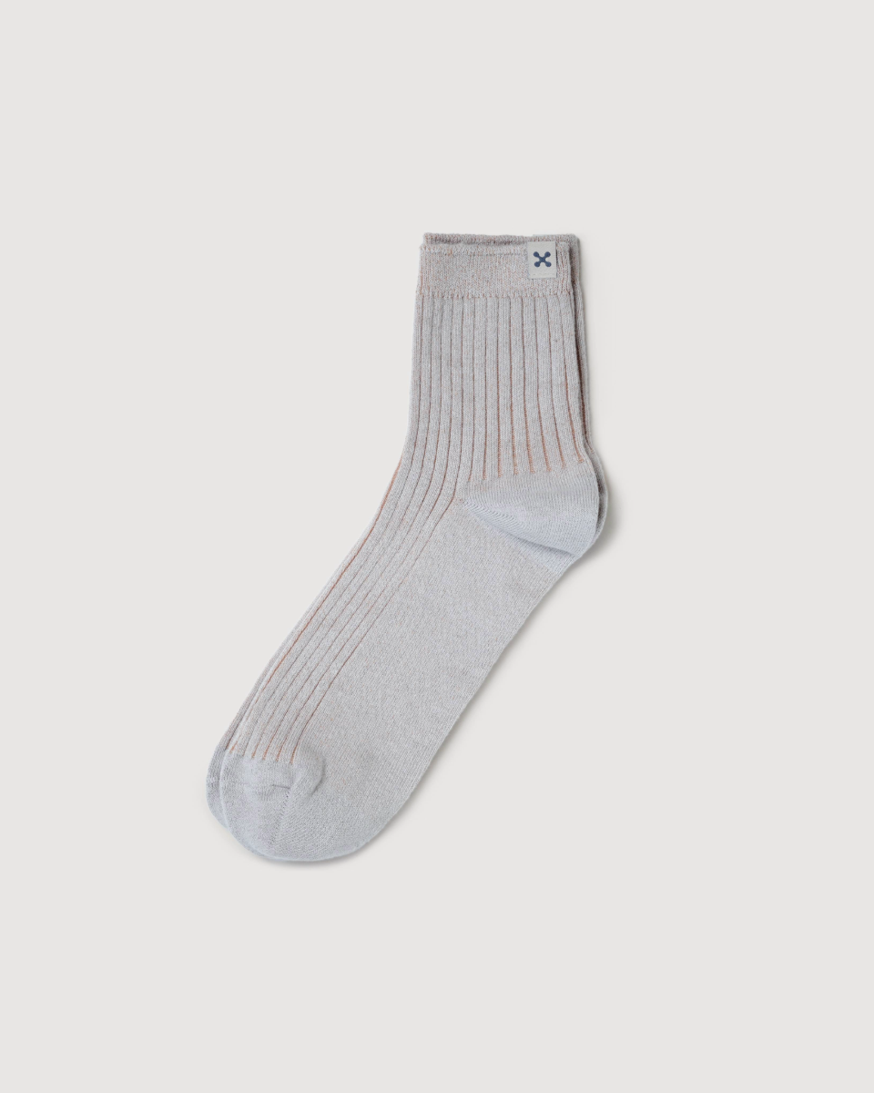 Everywear Refined Ankle Socks | GRAY x BEIGE