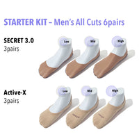 Variety of Coverage Socks for Men | 6 Pairs of Casual & Dress Socks | Starter Kit Tan & Beige