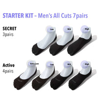 Variety of Coverage Socks for Men | 7 Pairs of Casual & Dress Socks | Starter Kit