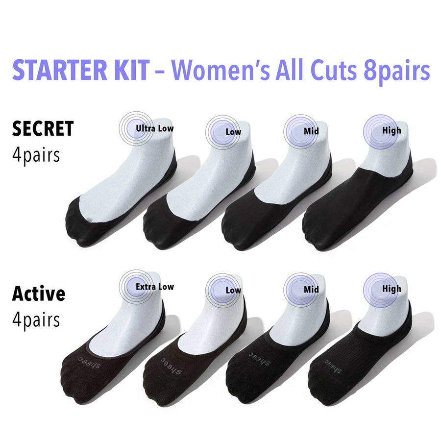 Hidden Socks for Women Variety Pack | 8 Pairs of Socks