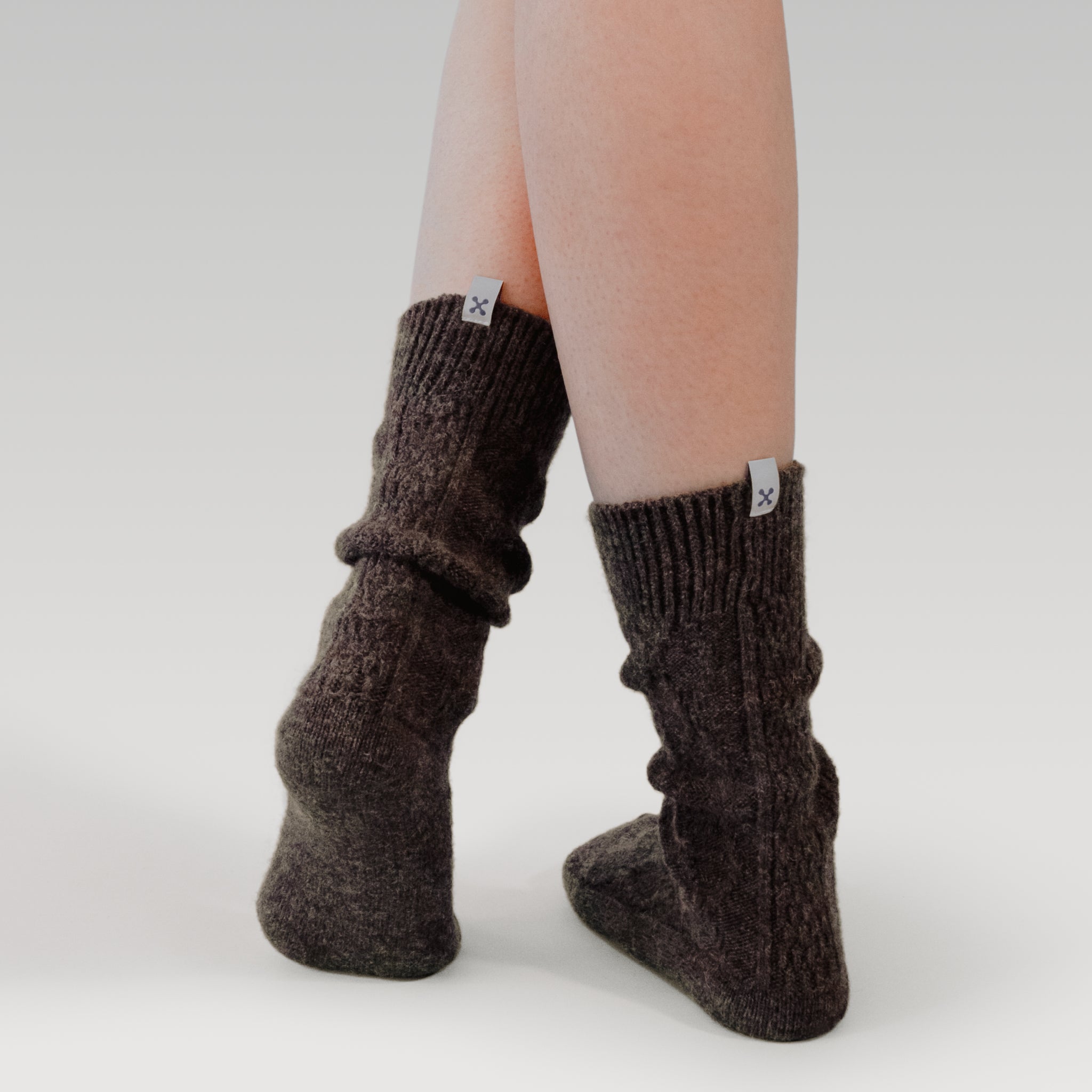 Cable Knit Wool Socks | 2 Pair Multipack