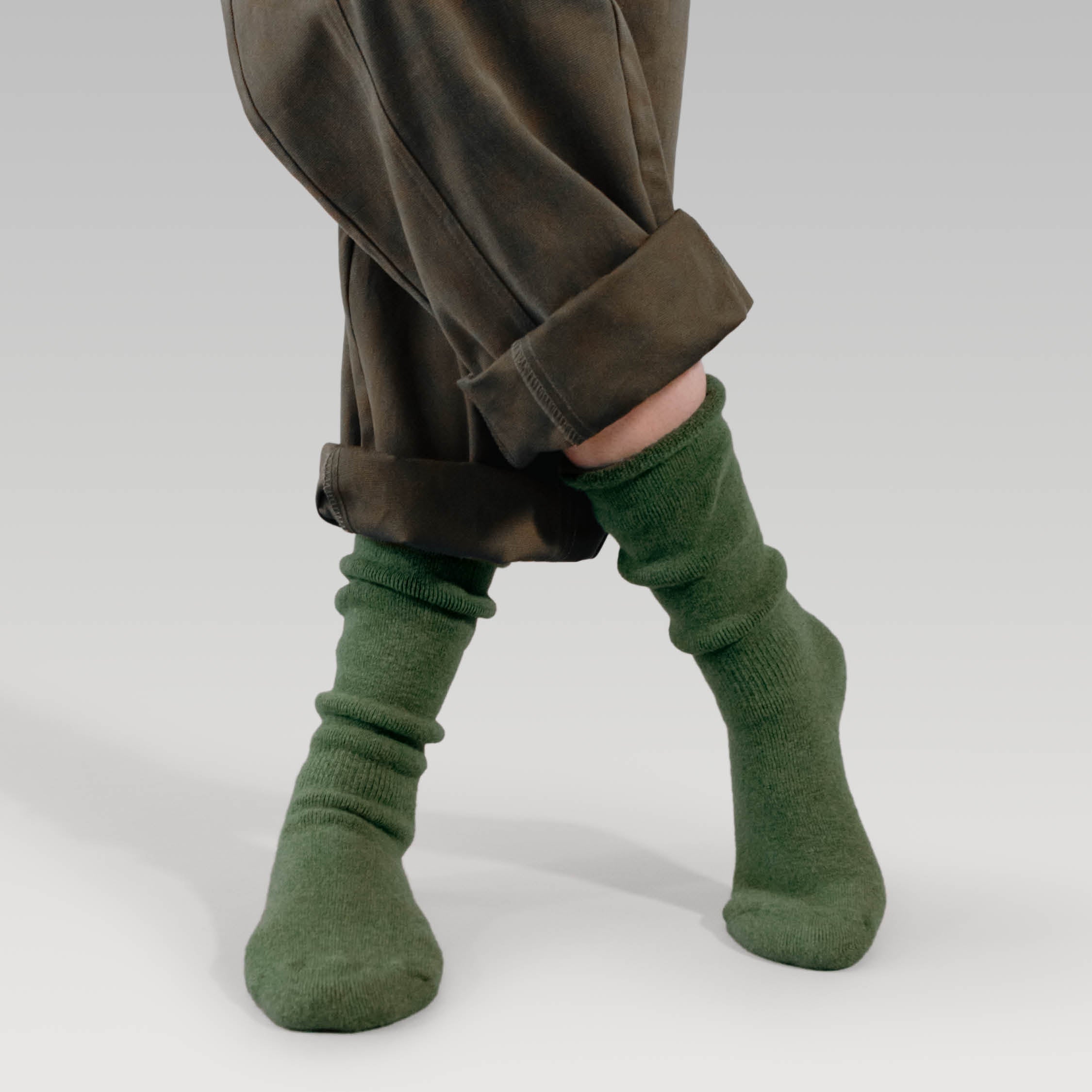 Terry Wool Socks | Sage