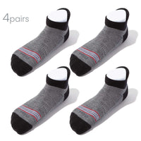 Merino Wool No Show Blister Tab | DARK GRAY 4 Pairs