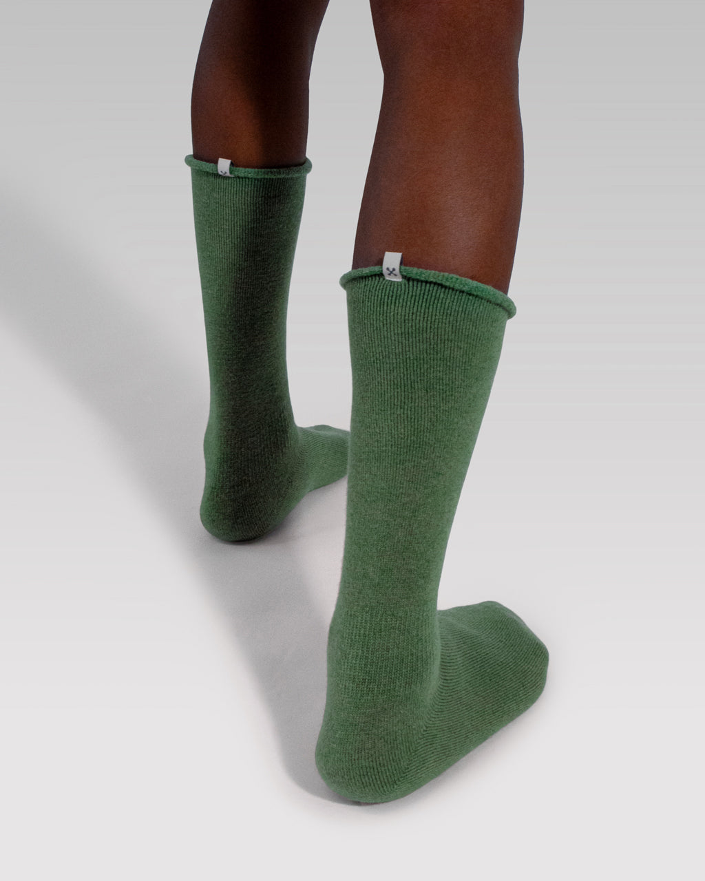 Terry Wool Socks | Sage