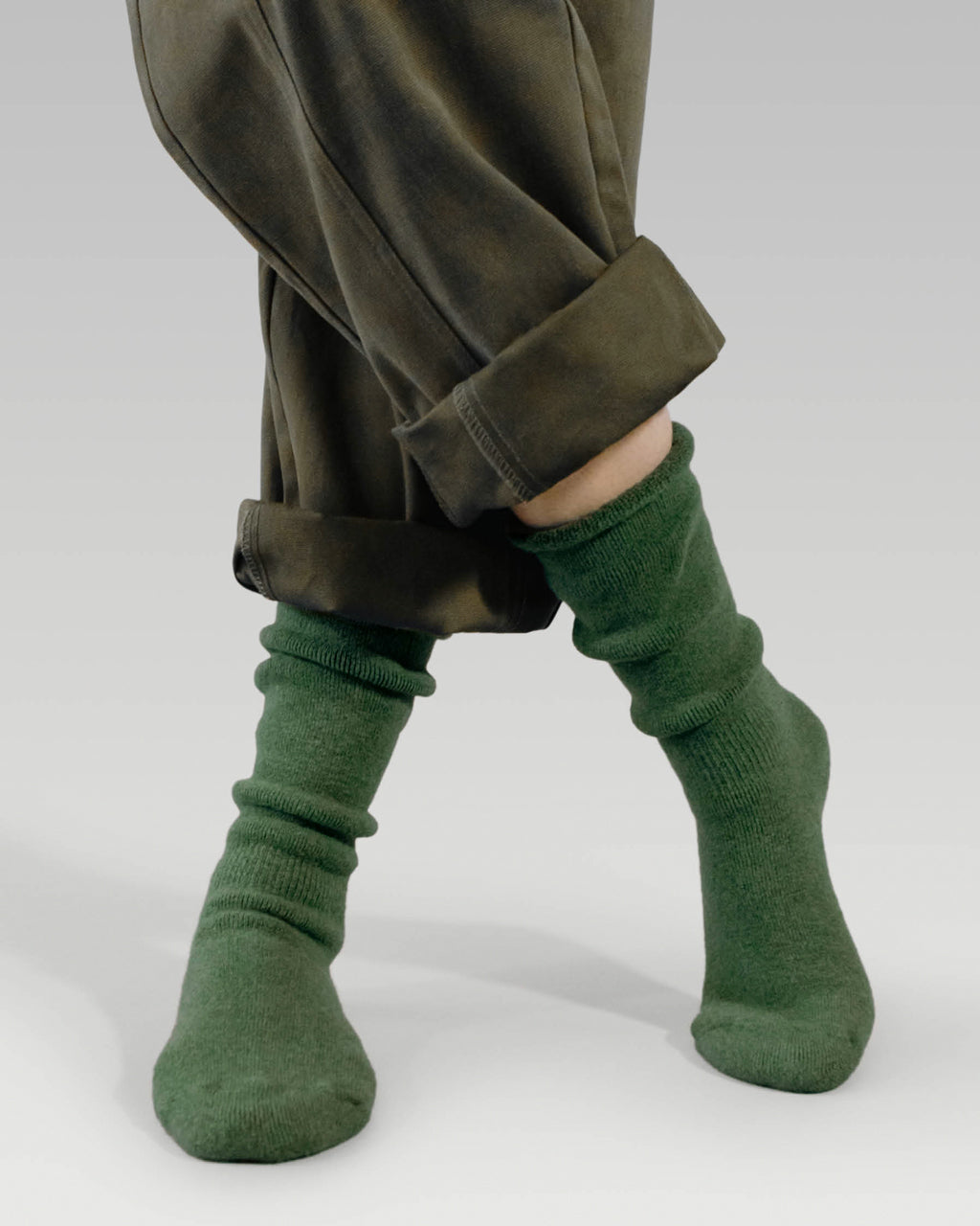 Terry Wool Socks | Sage