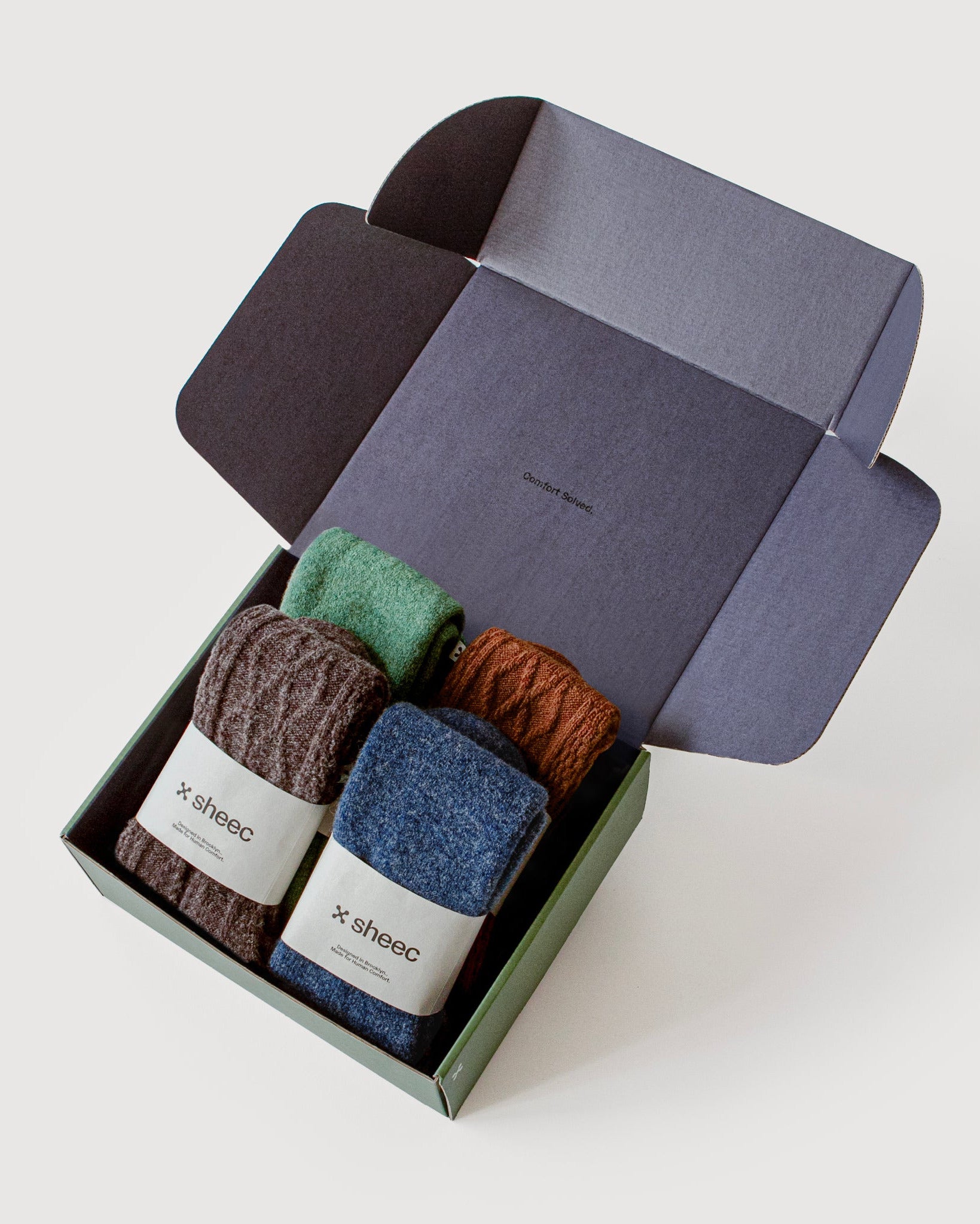 Wool Socks Set | 4 Pair Gift Box