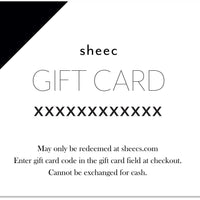 Sheec Physical Gift card